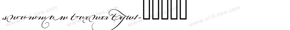 Bickham Script Two1字体转换